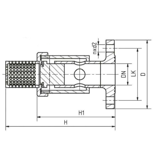 Saugfilter aus PVDF mit Flanschanschluss, EPDM O-Ring