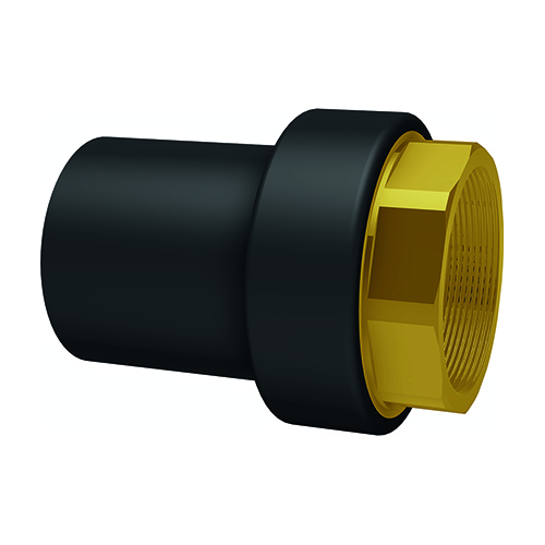 Übergangsmuffennippel PE100 auf Messing, SDR11, Innengewinde